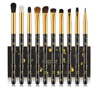 Docolor Eye Makeup Brushes 10pcs Eyeshadow Makeup Brush Set Professional Eyeshadow Brushes with Soft Synthetic Hairs & Real Wood Handle for Eyeshadow, Eyebrow, Eyeliner, Blending