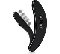 Docolor Foldable Eyebrow & Eyelash Comb - Black Compact Brow Grooming Tool & Eyelash Separator, Portable for Daily Makeup, Quick Touch-Ups & Travel