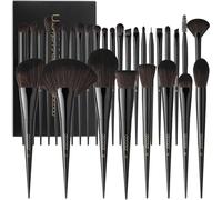 Docolor Makeup Brushes 30 Pieces Professional Makeup Brushes Set Premium Synthetic Hair Kabuki Face Blush Eyeshadow Eyeliner Foundation Powder Cosmetic Make Up Brushes Kit,Black Obsidian Series
