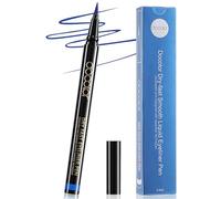 Docolor Waterproof Liquid Eyeliner Pen - Blue, Smudge Proof & Long Lasting - Hyper Precise Brush Tip for Beginners & Sensitive Eyes - Quick Drying, Intense Matte Ink - Vegan & Cruelty-Free