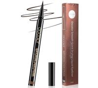 Docolor Waterproof Liquid Eyeliner Pen - Brown, Smudge Proof & Long Lasting - Hyper Precise Brush Tip for Beginners & Sensitive Eyes - Quick Drying, Intense Matte Ink - Vegan & Cruelty-Free