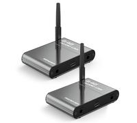 Docooler 2.4G Wireless Audio Transmitter Receiver 150m Long Distance Low Delay Hi-Fi Audio System for Home Theater Speaker TV Live Broadcast