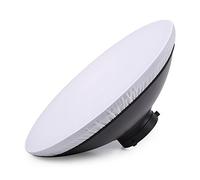 Docooler 41cm/16inch Bowens Mount Beauty Dish Reflector + Soft Cloth Silver Inner for Bowens Speedlite Strobe Lighting Photo Studio Accessories
