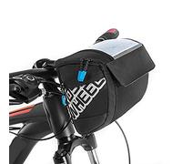 Docooler Bicycle Handlebar Bag Waterproof 3L with Touchscreen Cover PVC Large Capacity Bicycle Basket Bag Handlebar Bags Wear-Resistant Durable Easy to Clean