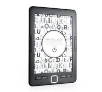 Docooler E-Book Reader 6'' Glimmer-Free and Eye-Friendly E-Reader with Protective Case LED Display Light Lightweight Audio Video PDF Reader Black