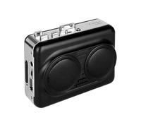 docooler Portable Cassette Player Stereo Dual Channel USB Drive Tape to MP3 Converter Clear Sound Quality (Black)