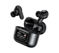 Docooler YW08 Wireless BT 5.4 Headset with Charging Case Smart Color Screen ANC Ambient Noise Cancellation 9D Stereo Surround Sound