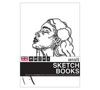 Docrafts Artiste A4 Sketchbooks - Life Drawing Notebooks - Pack of 3 for Drawing, Sketching, Doodling, Writing and Scrapbook Designs with Mixed Media, Pen, Ink, Painting and More