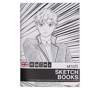 Docrafts Artiste A5 Sketchbooks - Manga Notebooks - Pack of 3, for Drawing, Sketching, Doodling, Writing and Scrapbook Designs with Mixed Media, Pen, Ink, Painting and More