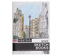 Docrafts Artiste A5 Sketchbooks - Plein Air Notebooks - Pack of 3 for Drawing, Sketching, Doodling, Writing and Scrapbook Designs with Mixed Media, Pen, Ink, Painting and More