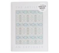 Docrafts Artiste Hardback Sketchbook 80 Sheets, Artist is an Explorer, 14.8 x 20cm, Drawing, Sketching, Doodling, Writing and Scrapbook Designs with Mixed Media, Pen, Ink, Painting and More