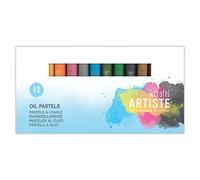 DOCRAFTS ARTISTE Regular Oil Pastels, Pack of 12, Drawing, Sketching, Art, Artist Supplies
