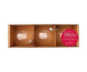 docrafts Create Christmas Craft Your Own Premium Glass Baubles