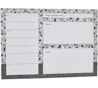 docrafts NOT 101128 A4 Noteworthy Metallic Mono Desk Pad