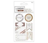 docrafts Papermania Elements Wood Wooden Tags (7 Pieces)