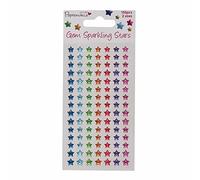 Docrafts Sparkling Gems, Stars, Assorted Brights (Pack of 105)