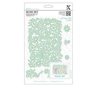 docrafts Xcut A5 Die Set - Folk Floral Scene (7 Pieces)