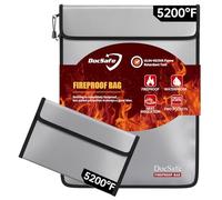 DocSafe 5200℉ Fireproof Document Bag Set for A4 Files,Water Resistant 2 Pcs