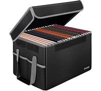 DocSafe File Storage Box Fireproof Document bag A4 Collapsible Suspension File Chest Storage Bag For Documents,Toys,Books,Certificates, Shelves,Closet,Home,Office,Car Trunk(Only Box)