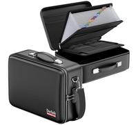 DocSafe Fireproof Hard Case Document Box Organiser with Lock Black