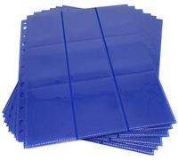 docsmagic.de 10 18-Pocket Pages Dark Blue - Sideloading - 11 Holes - MTG PKM YGO