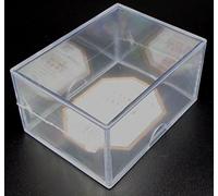 docsmagic.de 2-Piece Card Box 100 Count Slide - Clear Acrylic Deck Storage - Card Box Transparent