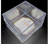 docsmagic.de 2-Piece Card Box 200-Count Slide - Clear Acrylic Deck Storage - Card Box Transparent