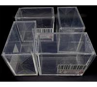 docsmagic.de 4-Pack UV-Safe Acrylic Screwdown Display Case for Pokemon Booster Box, Suitable for Regular Displays, Special Plexiglass