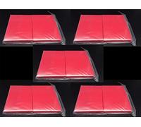 docsmagic.de 5 x 100 Double Mat Red Card Sleeves Standard Size 66 x 91 - PKM MTG