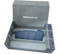 docsmagic.de Premium 3-Row Trading Card Storage Box Blue + Trays & Divider - MTG PKM YGO