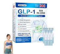 DOCTIA GLP-1 Six-in-One Health Solution Oral Liquid, Advanced GLP-1 Oral Liquid, Multi-Action GLP1 Drops, Natural Herbal DOCTIA GLP1 Oral Solution Is Suitable for All Men and Women (1 Box)