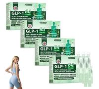 DOCTIA GLP-1 Six-in-One Health Solution Oral Liquid, GLP-1 Oral Liquid, GLP-1 Oral Solution, Gut & Digestive Immune & Energy Support，DOCTlA GLP1 Six in One Suitable for All Men and Women (4 Box)
