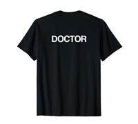 Doctor Back Print on Back Doctor Lettering T-Shirt
