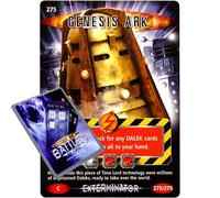 Doctor battles in time who single card exterminator 275 genesis ark