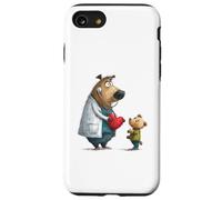 Doctor Bear EKG Heartbeat Animal Care Case for iPhone SE (2020) / 7/8