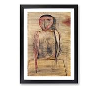 Doctor by Paul Klee Framed Print | A2 Black Framed Wall Art | Ready to Hang | Modern Nature Picture | Living Room Bedroom Lounge Office