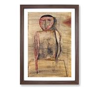 Doctor by Paul Klee Framed Print | A2 Walnut Framed Wall Art | Ready to Hang | Modern Nature Picture | Living Room Bedroom Lounge Office