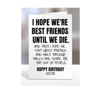 Doctor Card Gifts, Funny Friendship, Humourous, For Men, Women, Presents For Christmas, Birthday, Female, Male, I Hope We're Best Friends, A5-269_73