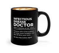 Doctor Coffee Mug 11oz Black -Infectious Disease Doctor Definition - Doctor Thank You Gift Retirement Oncologist Retired Doctor Assistant Physician Nurse Md Practitioner