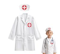 Doctor Costume Kit - Doctor Costume Girl Boy Role Play | Detailed Garment Machine Washable 3-8 Years For Trades, Halloween And Birthday