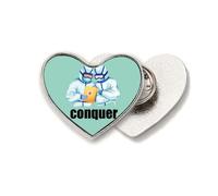 doctor customer service suffe research Heart Metal Pin Brooch Clip Love