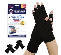 Doctor Developed Compression Gloves/Arthritis Gloves for Women & Men & Doctor Written Handbook - Carpal tunnel relief, Arthritis, Raynauds (2 Pairs, M)