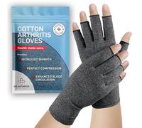 Doctor Developed Compression Gloves/Arthritis Gloves for Women & Men & Doctor Written Handbook - Carpal tunnel relief, Arthritis, Raynauds (Grey, XL)