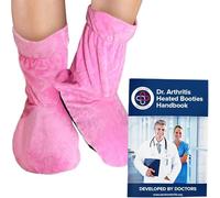 Doctor Developed Heated Booties (Not for walking), Foot Warmers for Women & Men, Heat Therapy Socks Microwavable Heating Pad for Feet, Foot Warmer Booties & Handbook