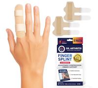 Doctor-Developed Trigger Finger Splint for Arthritis & Injury Recovery, Grip Support & Straightener Tool, Broken Finger Support that Fits Index, Middle, Ring, Pinky Joints - L/XL - 2 pack