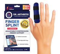 Doctor-Developed Trigger Finger Splint for Mallet, Sprain & Injury Recovery, Grip Support & Straightener Tool, Broken Finger Support for Index, Middle, Ring, Pinky Joints (Navy Blue, L/XL - 1 Pack)