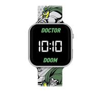 Accutime Doctor Doom LED Display Watch with Silicone Character Strap for Kids