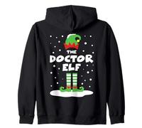 Doctor Elf Matching Group Family Holiday Christmas Costume Zip Hoodie