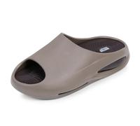 DOCTOR EXTRA SOFT Classic Ultra Soft Men's Flip Flops with Padded Footbed for Adults, Comfortable and Lightweight, Stylish and Non-Slip, Waterproof and Everyday Flip Flops for Men, brown, 9 UK