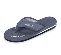 DOCTOR EXTRA SOFT D-22 Doctor Slippers for Women Orthopedic Diabetic Pregnancy Non-Slip Lightweight Comfortable Flat Casual Stylish Dr. Chappals and House Flip Flops for Women Girls, gray, 7 UK